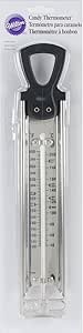 Wilton Candy Thermometer with Side Clamp for Melting Chocolate and Hard Candy Sugar, 14.7-Inches