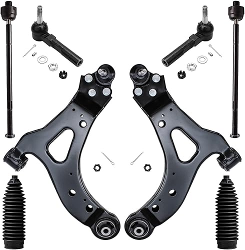 Miniatura 201 de Detroit Axle - Kit de brazos de control de extremo delantero RWD para Dodge Ram 03-06 2500 3500, 2 brazos de control superior con rótula 2 varillas