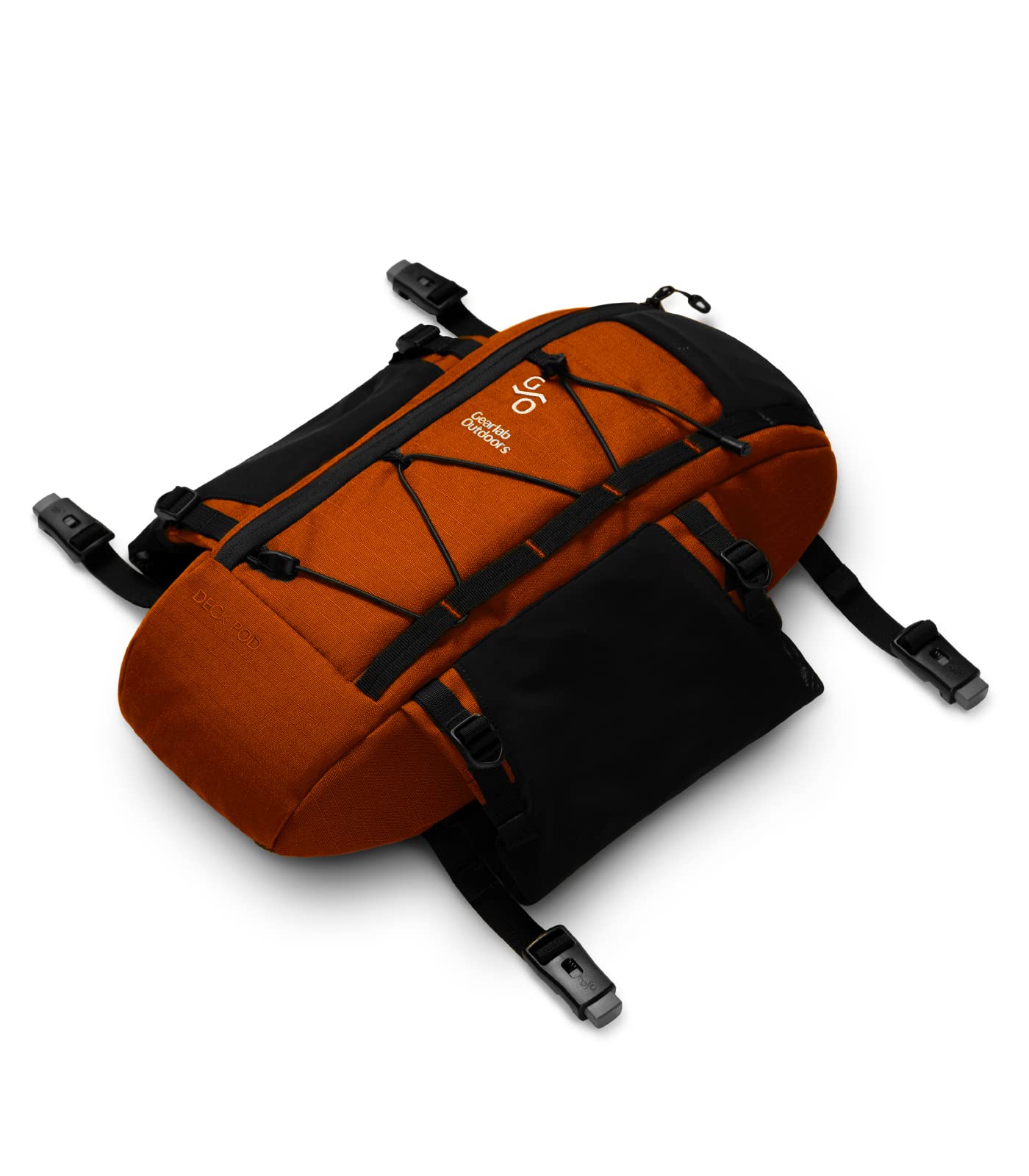 Gearlab Deck Pod 2 - Kayak Deck Bag, Deckhand System (Holds Paddle Float, Bilge Pump) (Lava)