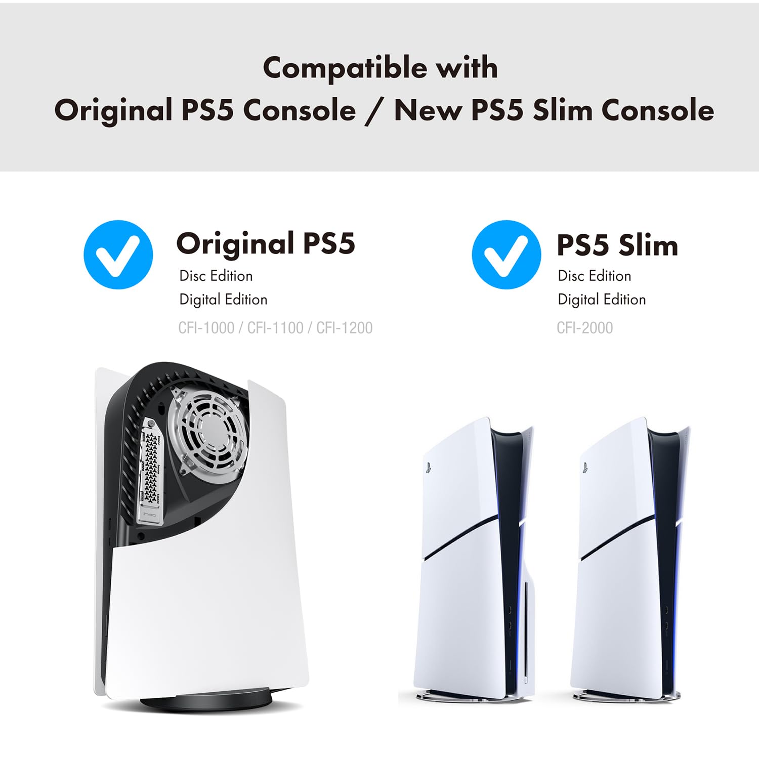 ineo PS5 Heat Dissipation Cover for M.2 SSD Expansion Slot - Silver (PS5 Original)