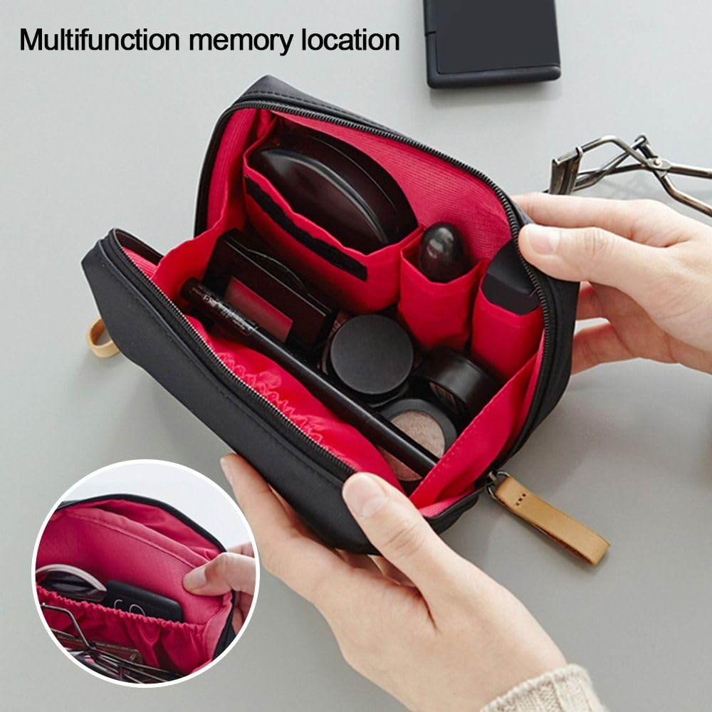 Borsa per Il Trucco 1 Pezzo Borsa per Il Trucco Portatile da Donna Porta Cosmetici Porta Monete Mini Rossetto Piccolo Organizer per Articoli da toeletta