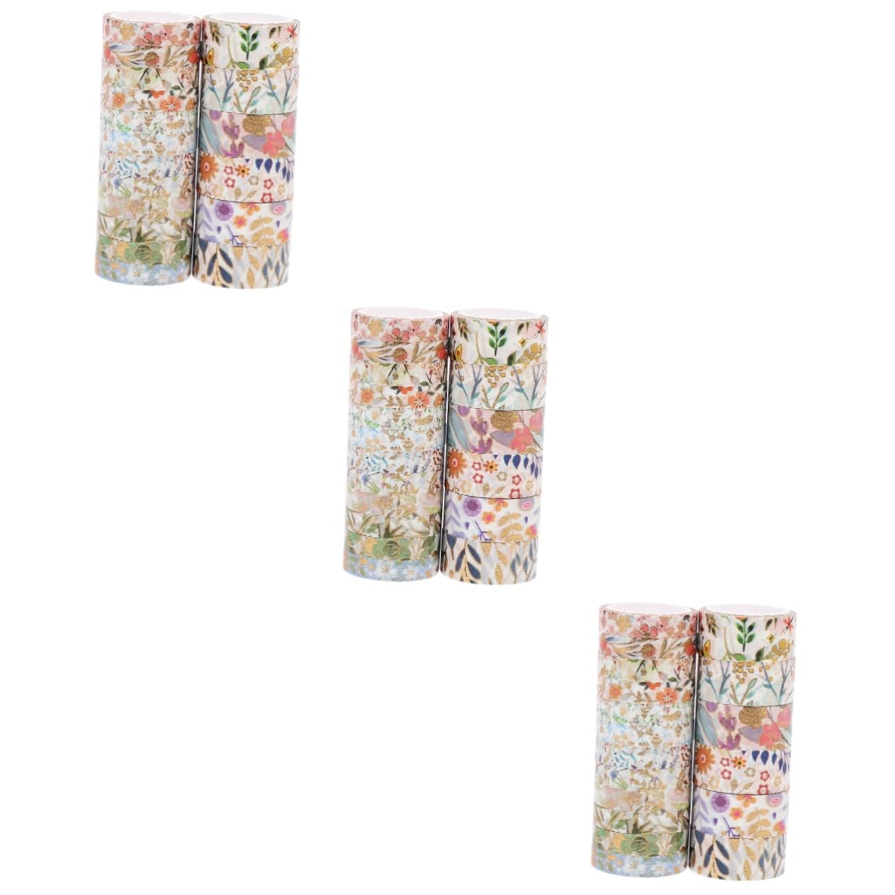 SEWACC 54rollos Washi Tape Diseño De Flores para Scrapbooking y Manualidades Adhesivo Sin Residuos para Planificadores y