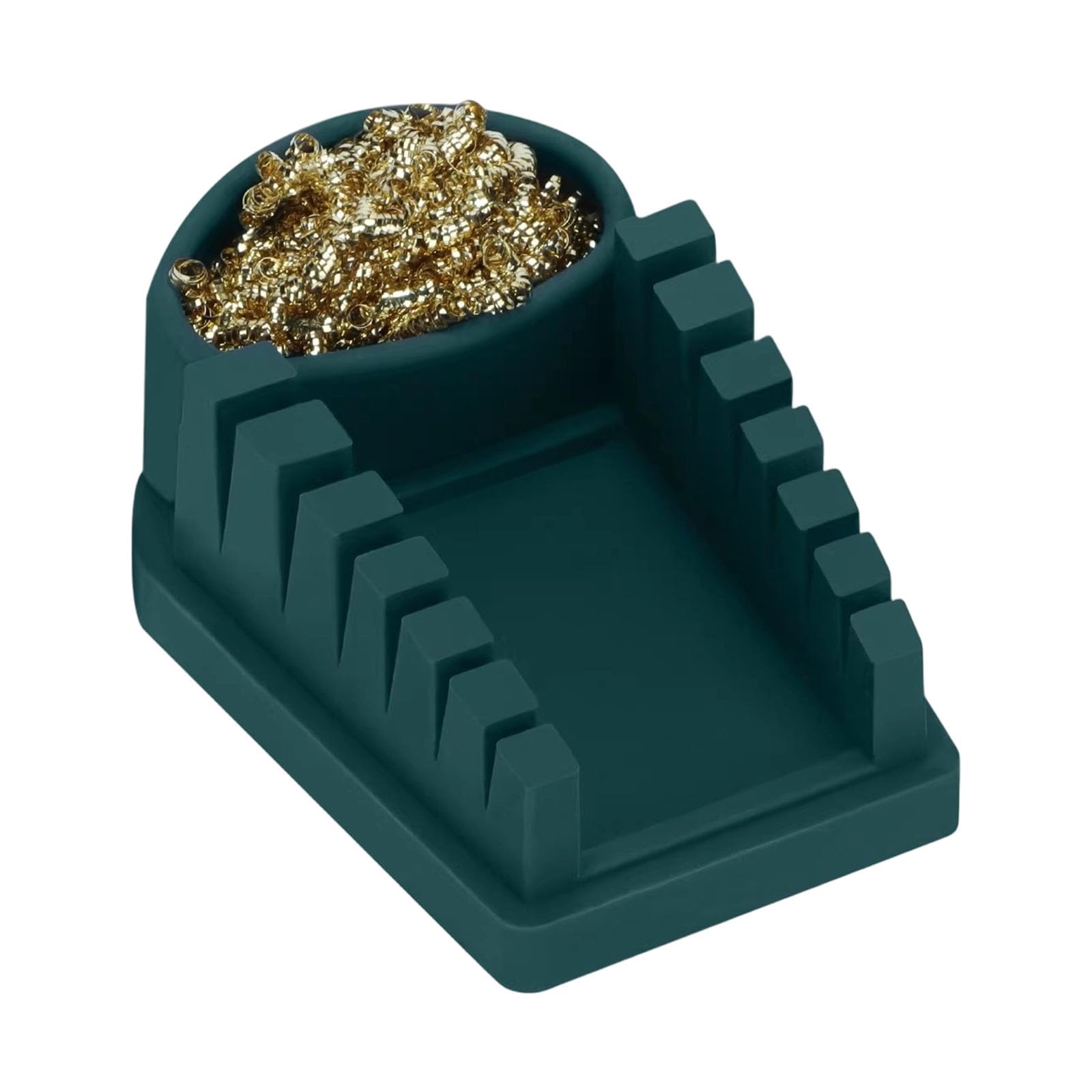 Zbiianxer Green Yet Sturdy Silicone Welding For Holding Multiple Wires Securely During Soldering Projects Compact Soldering Tool