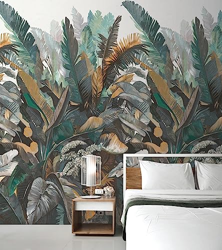 Livingwalls - Carta Da Parati Da Parati Da Parete Con Motivo Floreale, 2,80 M X 1,59 M, Colore: Verde - 3