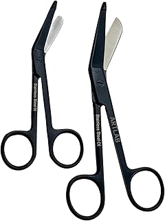 Fluoride Coated Lister Bandage Scissors Shears 11.43cm + 13.97cm Paramedic Nurse Bandage Cutting Shears