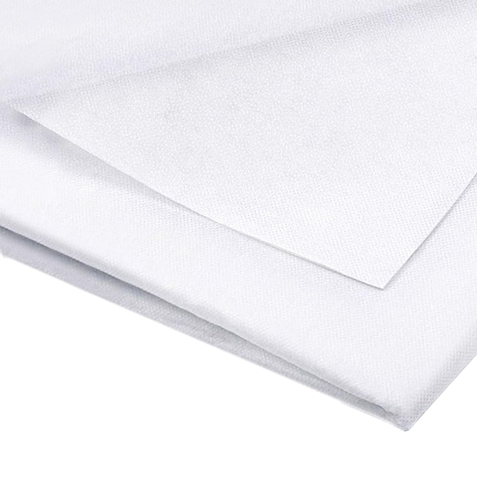 1x3M Interfacing for Sewing Iron On, Non-Woven Iron On Interfacing Medium Weight, Fusible Interfacing for Sewing, Crafting, Quilting & DIY (White, 100cm Wide x 3 Meters)