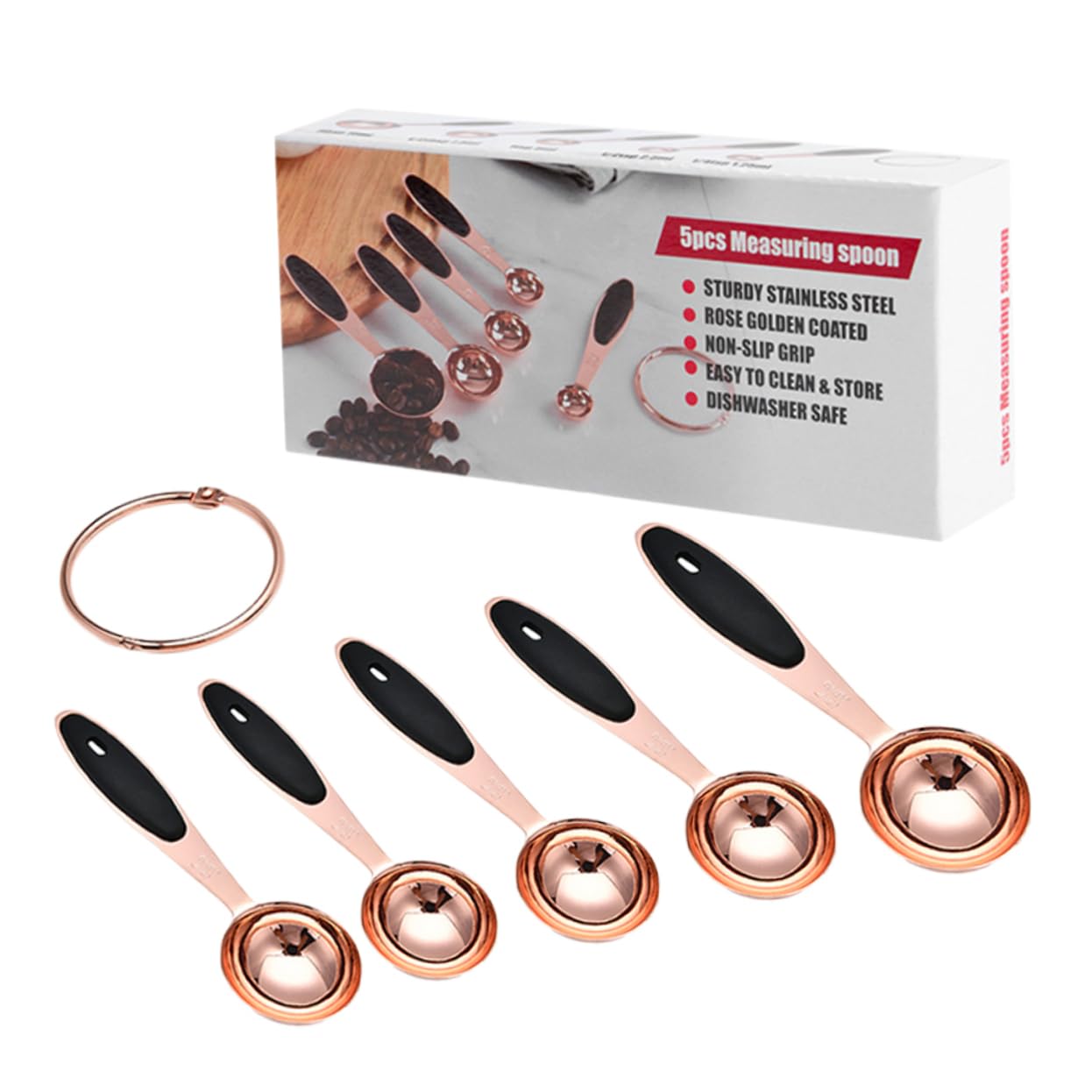 Amosfun Lot De 3 Cuillères À Mesurer En Forme De Rose Cuillères À Café Ustensiles De Cuisine Ustensiles De Cuisson Cuillères À Mesurer Accessoires De Cuisine Cuillère À Cocktail En