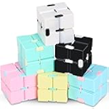 Skylety 6 Pieces Cube Toy, Stress and Anxiety Relief Cube, Mini Durable Stress Relieving Toy for Adults Anxiety Relief