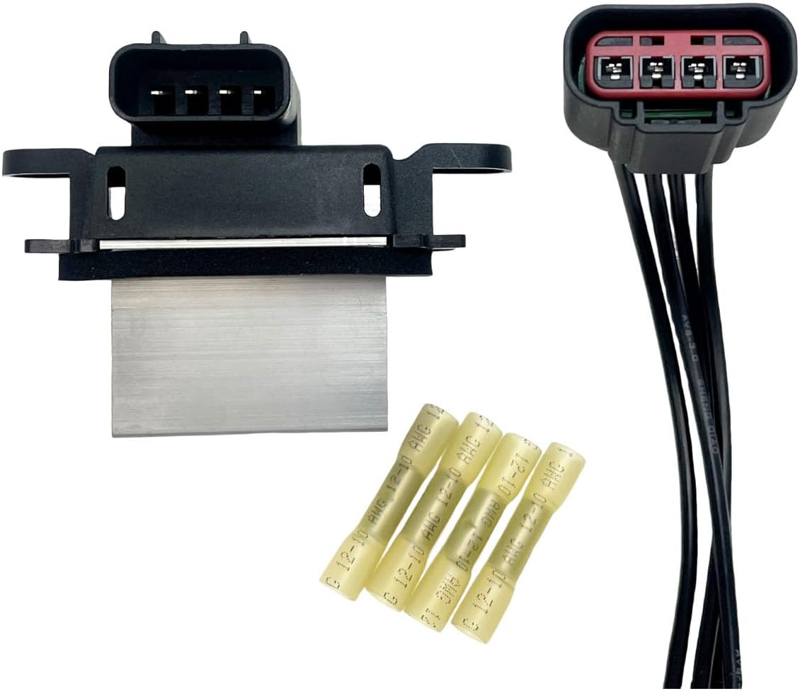 HVAC Blower Motor Resistor AC Blower Control Module with WPT688 Connector Wire Harness BL3Z-19E624-A Compatible with 2007-2017 Expedition 2009-2014 F-150 2007-2017 Navigator