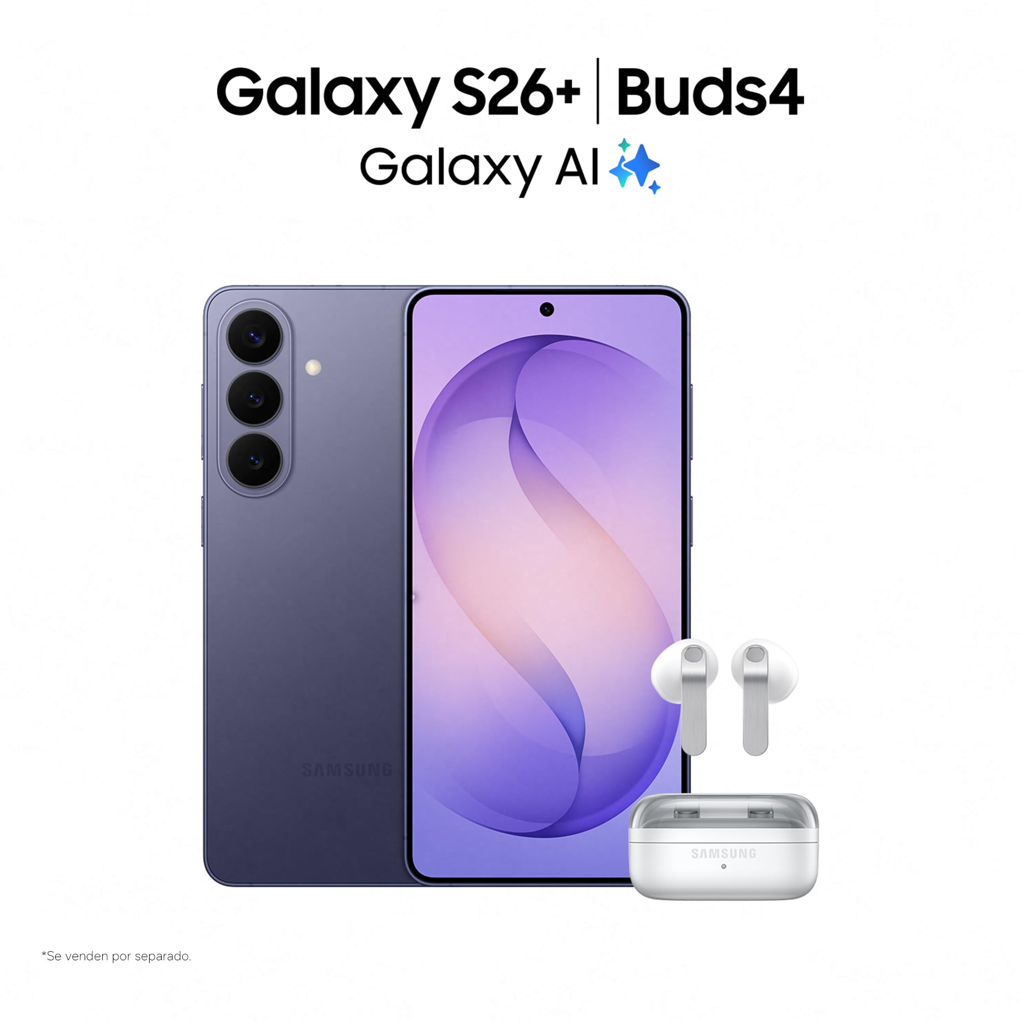 Samsung Galaxy S26+ 256GB, Teléfono Móvil con Galaxy AI, Cámara 50MP, 12GB RAM, Batería 4900mAh, Garantía del Fabricante 3 Años + 1 Año Extra, Color Negro (Versión Española)