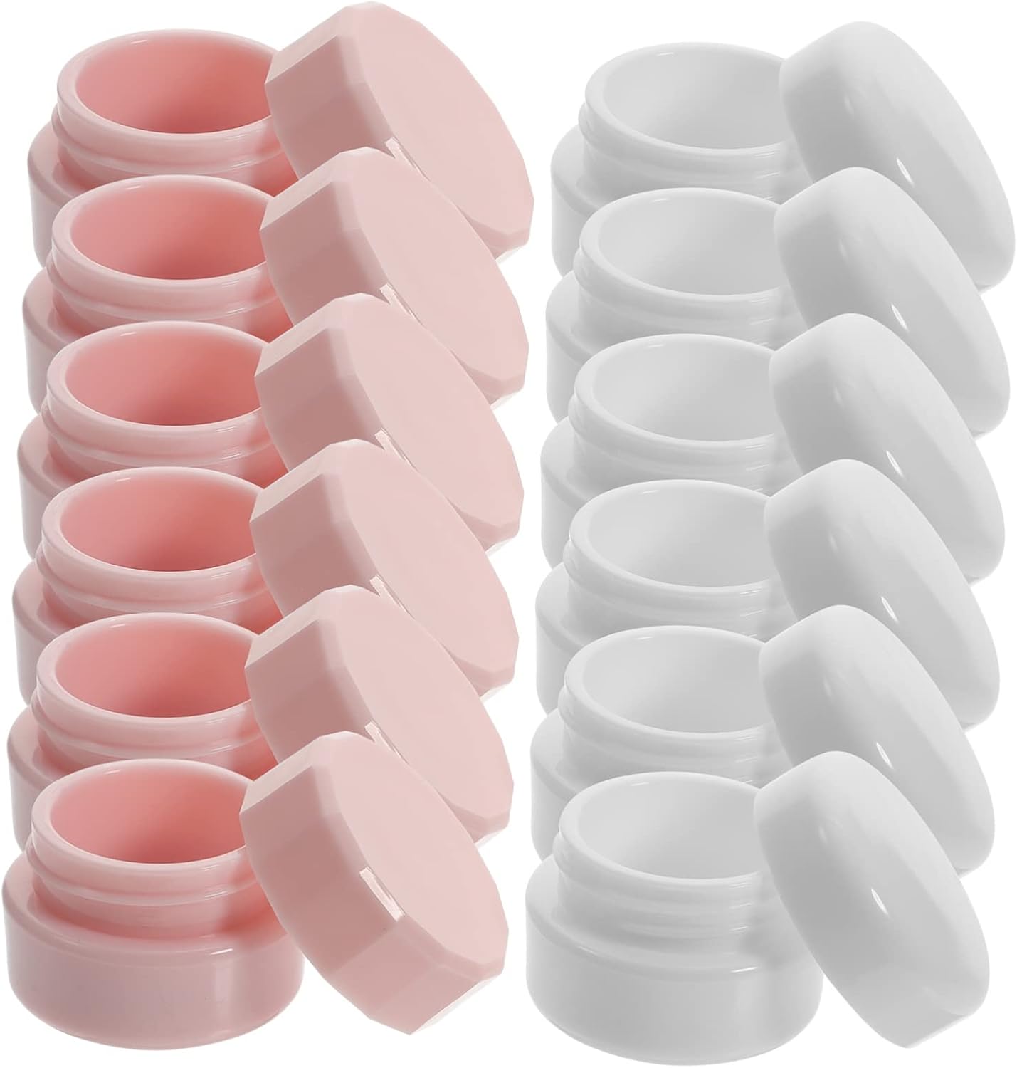 FUNOMOCYA 12 Pcs Cream Box Clear Nail Polish Clear