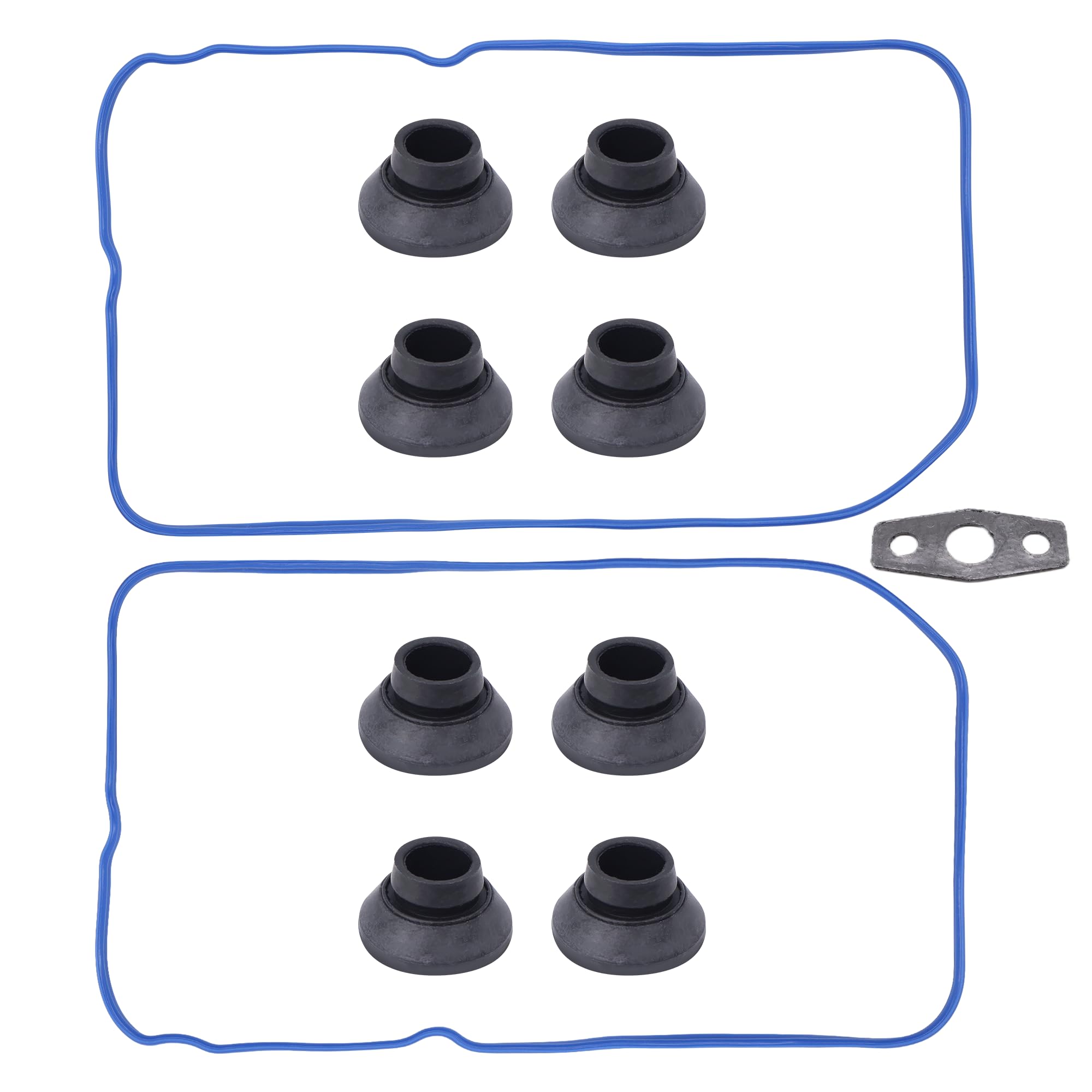 HiSport VS50504R1 Valve Cover Gasket Set VS50250A - Compatible with Chevy Cadillac GMC Hummer Buick Pontiac Saab Isuzu Avanti 1999-2018