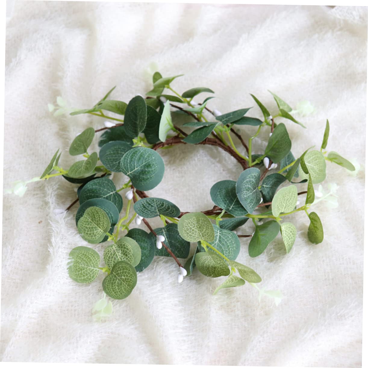 Zerodeko 15stücke Teiliges Künstlicher Eukalyptus Für Kerzen Dekorative Tischkränze Für Hochzeiten Partys Und Wohnräume Und Beeren Für Eleganten Stil