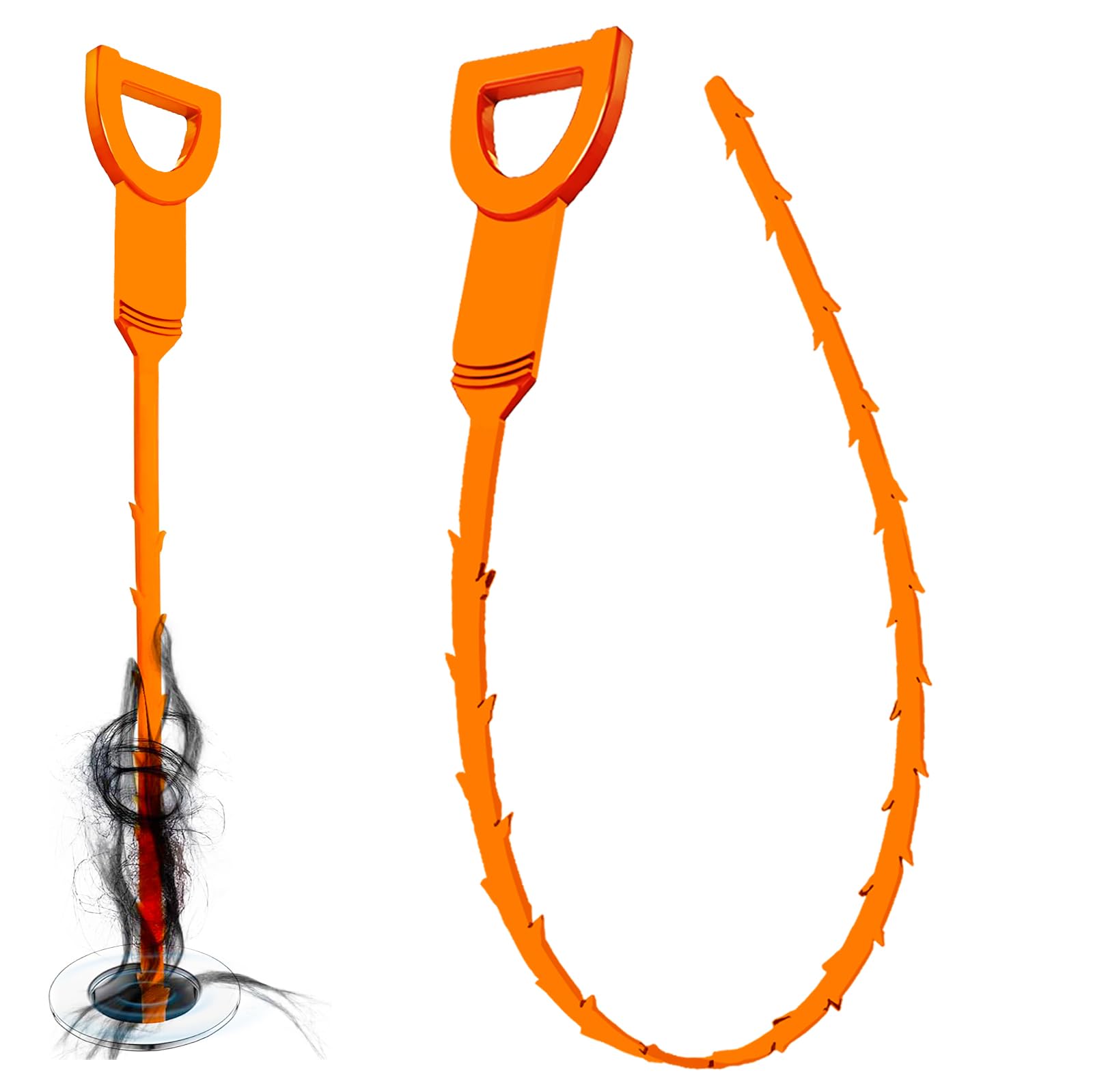 Serpente di scarico, scarico dei capelli, rimozione dell'intasamento, pinza flessibile, strumento di presa, pulitore di scarico per WC, fogne, doccia, cucina, bagno, vasca, scarichi intasati