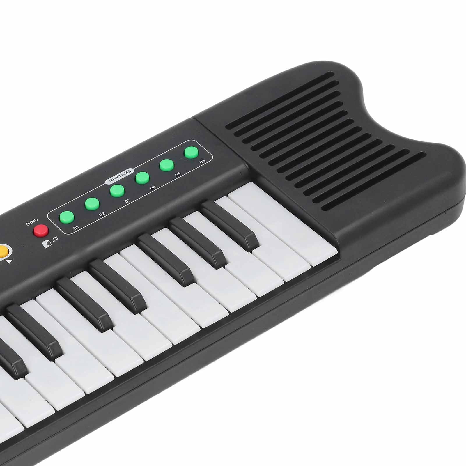 Tastiera per per Bambini, Elettronica a 37 Tasti con Microfono, Tastiera Musicale per Bambini Modalità Didattica Funzione di Registrazione Giocattolo Educativo per l'apprendimento Precoce