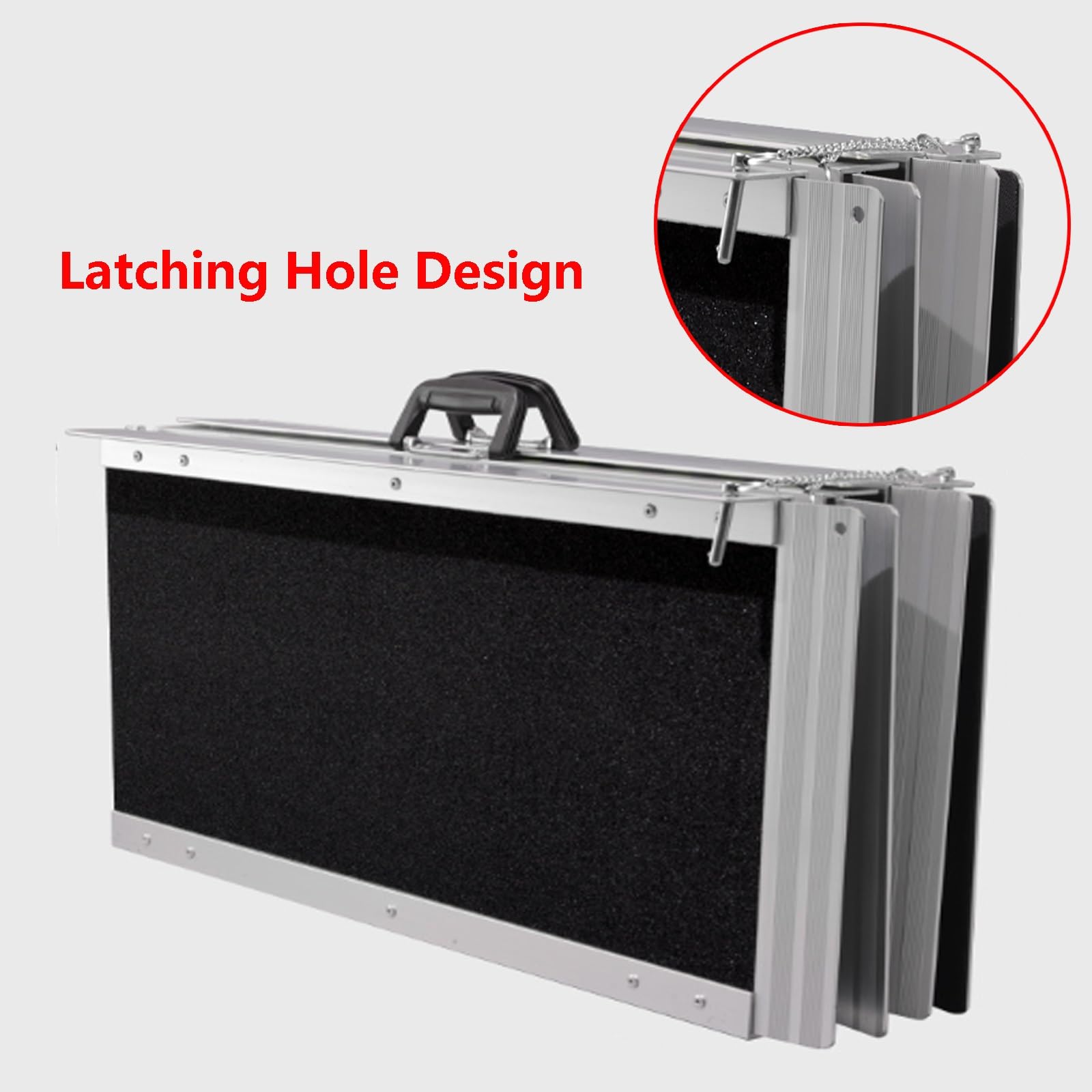 Rampas portátiles y Ligeras, Rampa portátil de Aluminio telescópica Antideslizante for Silla de Ruedas, 4-8 pies, 660 Libras(4ft)