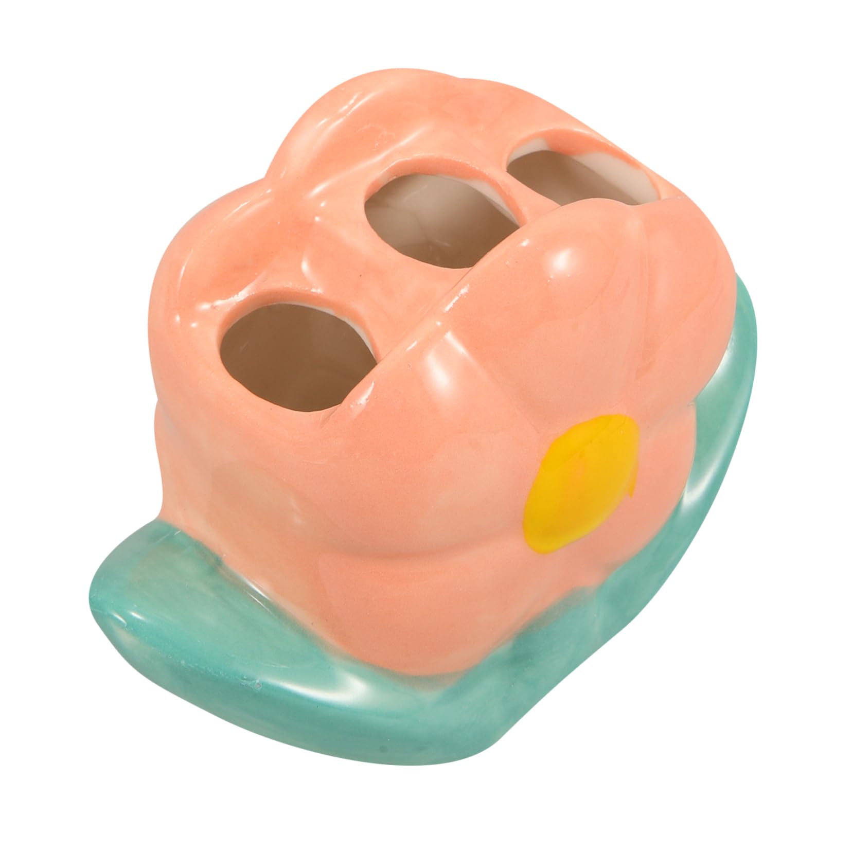 Cabilock 4 Pz Portaspazzolini Contenitore Per Spazzolini Da Denti Portaspazzolino Per Bambini Bancone Portaspazzolino Porta Spazzolino Da Denti Elettrico Ceramica Rosa