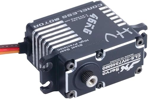 Miniatura 5 de JX Servo CLS-HV7346MG 101.4 lbs Engranaje de acero de alta precisión sin núcleo completo CNC Motor servo digital para RC Car Robot Arm Helicopter