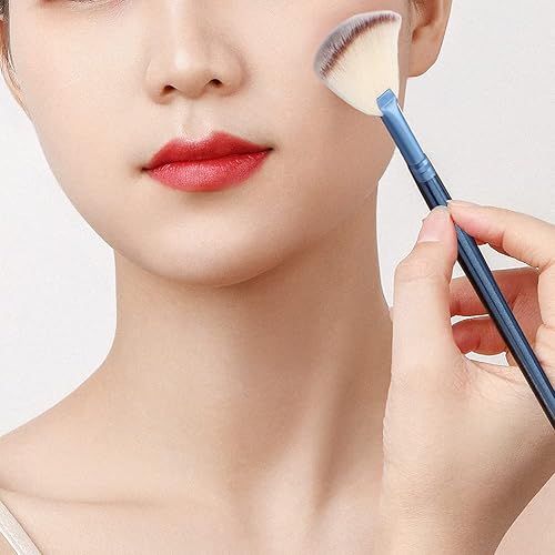 Miniatura 7 de 4 cepillos faciales cepillo de máscara de abanico, cepillo de maquillaje suave