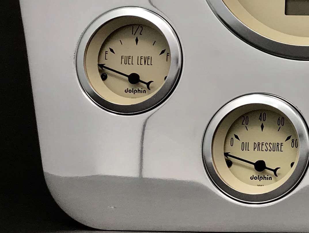 1967 1968 1969 1970 1971 1972 Chevy Truck (6) Gauge 5" Dash Cluster Panel Set Programmable Tan