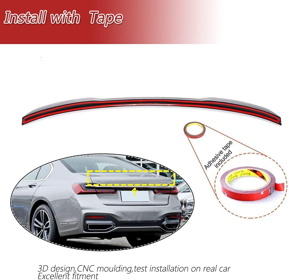 Real Carbon Fiber Trunk Spoiler for BMW 7 Series G11 G12 2016-2022 740i 750i Sedan 4-Door Rear Boot Lid Highkick Spoiler Wing Lip Factory Outlet