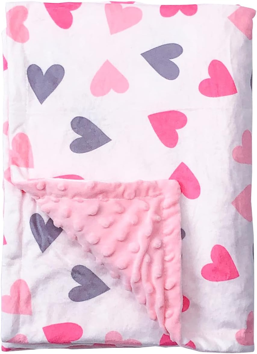 Baby Blanket for Boys Girls Double Layer Soft Plush Minky