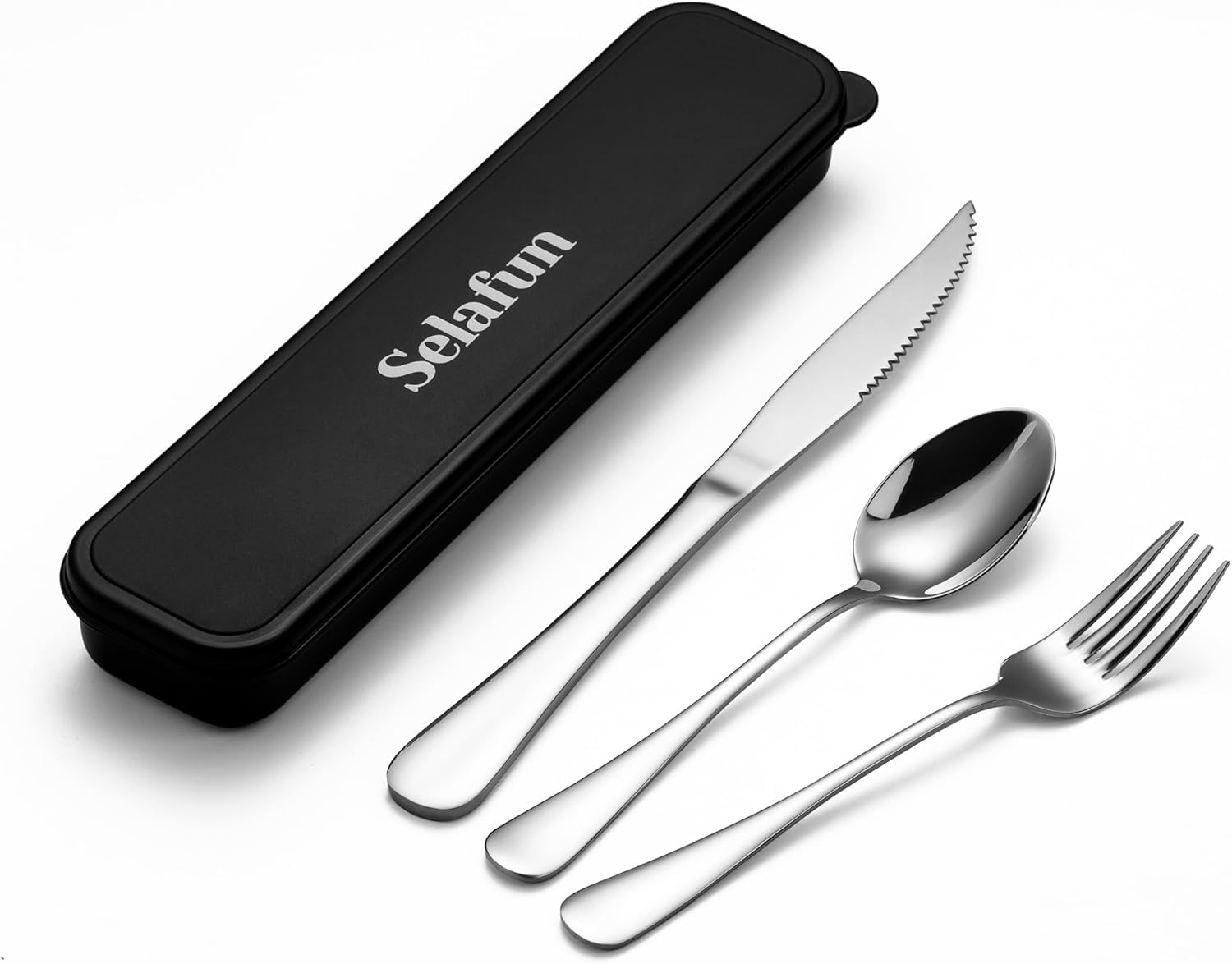 Travel Cutlery Set with Case Portable Silverware Utensils