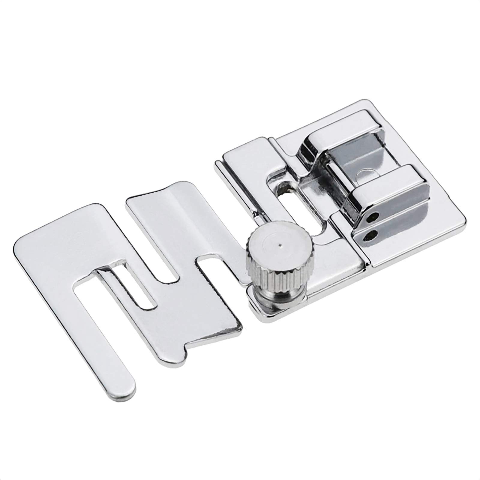 VANICEVANICE Domestic Sewing Machine Presser Foot Elastic Snap On Cord Band Fabric Stretch Foot #9907-6 for Brother, Singer, Feiyue, Janome, Juki, etc