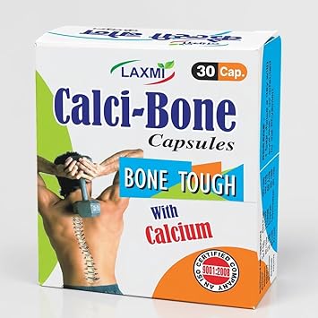 LAXMI Calci-Bone Ayurvedic Capsules (30 Each, Pack of 2) | Herbal Calcium & Bone Support Supplement | Supports Joint Comfort, Mobility & Bone Strength | Ayurvedic Wellness Capsules for Men & Women