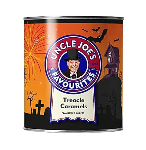 Uncle Joe's Caramelos Treacle Lata de 4.23 oz Delicias nostálgicas con encanto artesanal