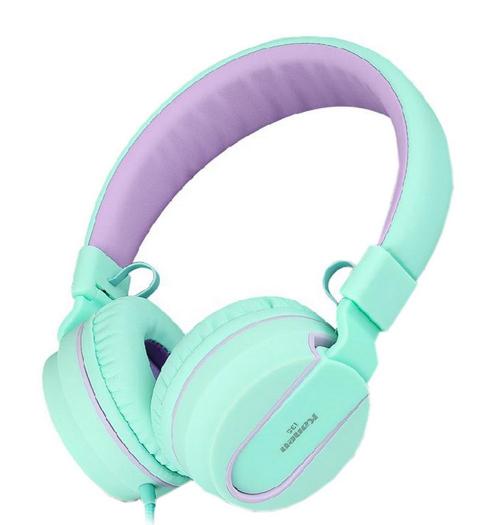 Kanen I35 Fashion pieghevole isolamento acustico – Cuffie sovrauricolari con Enhanced Bass, Microfono