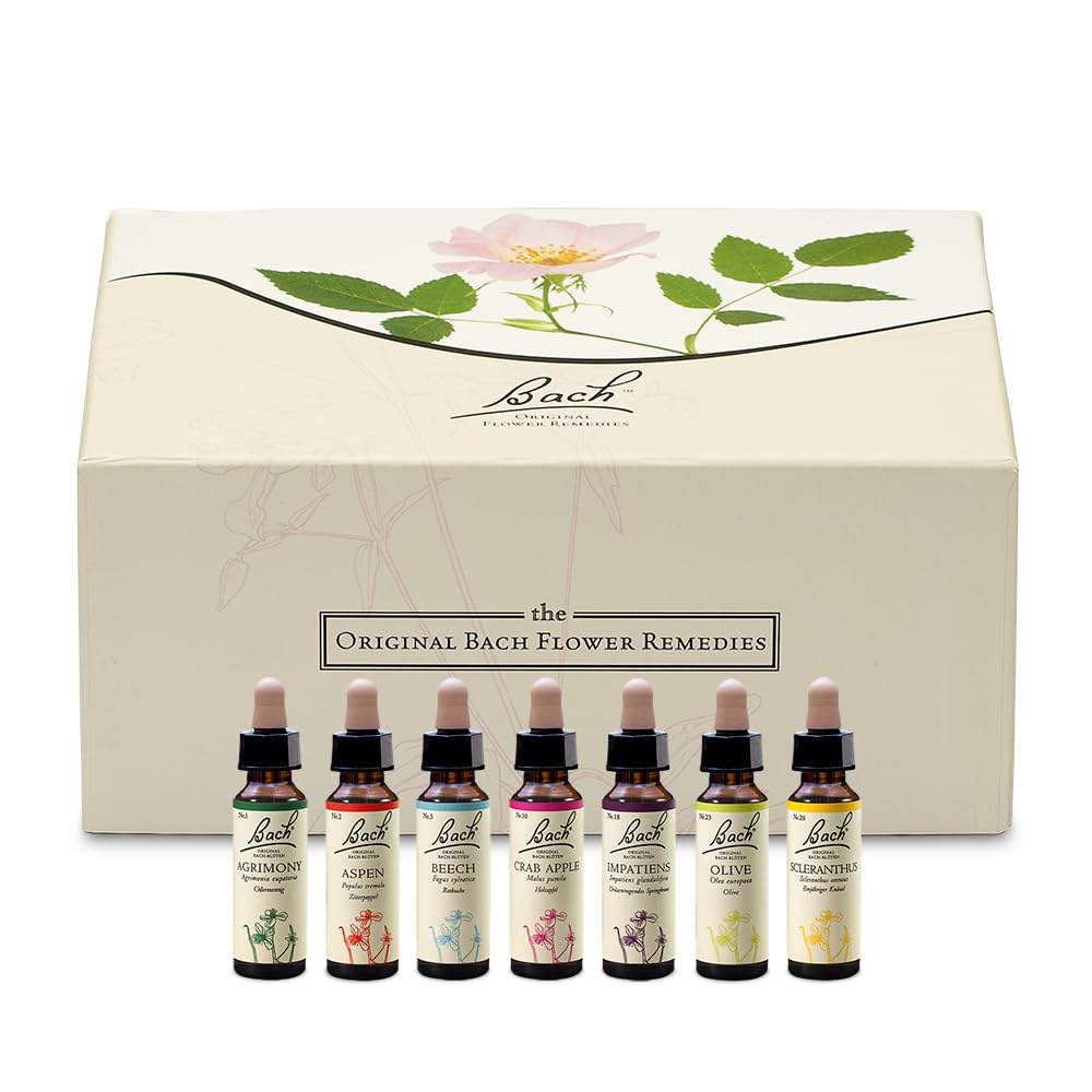 Original Bachblüten Tropfen Box: Alle 38 Bach-Blüten Essenzen + 2x RESCURA Rescue Tropfen, 40x10ml