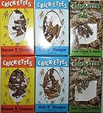 Hotlix Real Crickets to eat Crick-ettes Variety Pack of Six