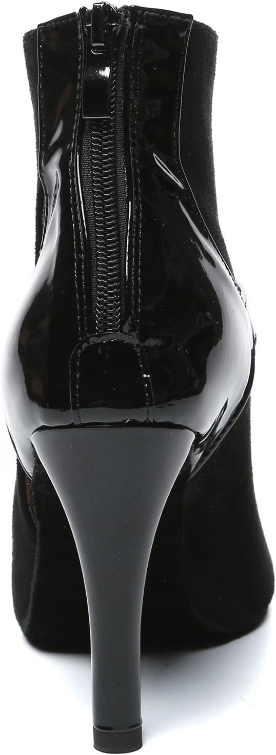 Womens Girls Party Dance Shoes Peep Toe Ballroom Dancing Ankle Booties