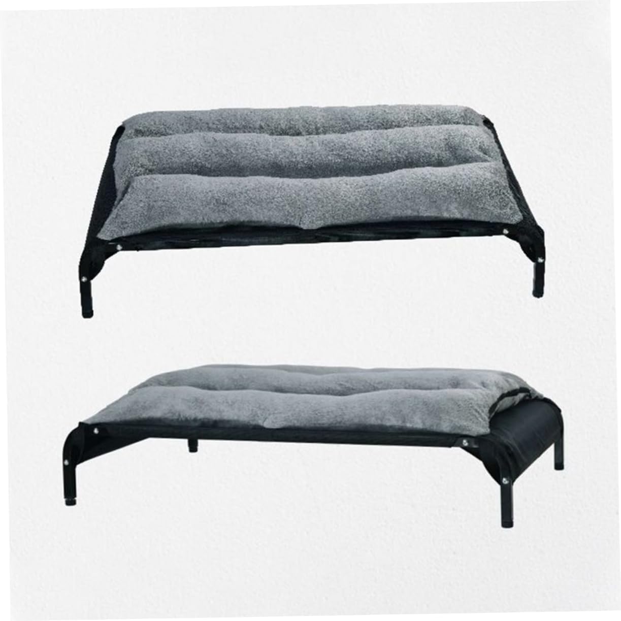 Pet Couch Dog Sleeping Cushion Warm Corduroy Sofa Bed for Dogs and Comfy Pet Cushion for Seasons Grey