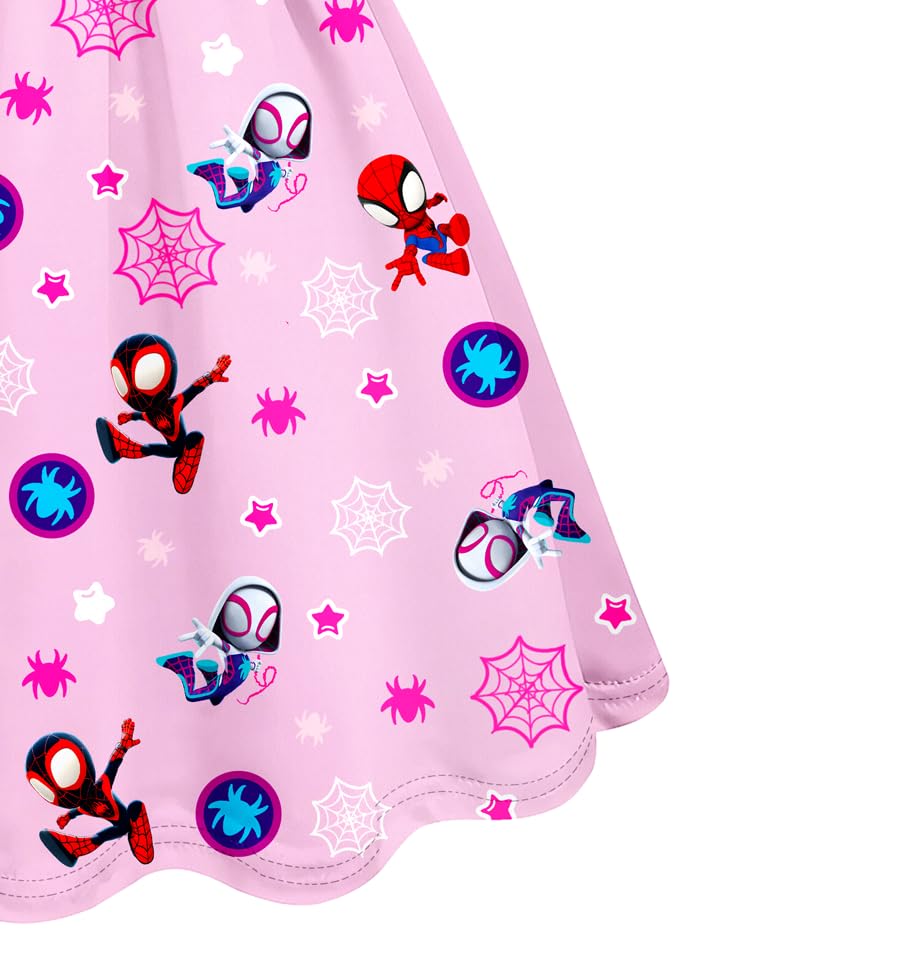 Little Girls Casual Dress Ruffle Sleeve Dresses Toddlers Cute Outfits 2-8 Years3