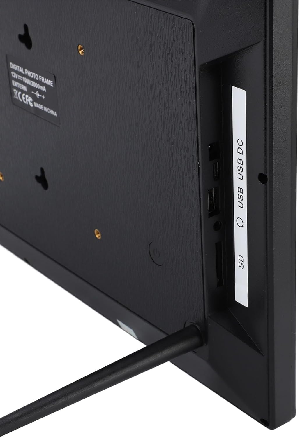 Cornice Digitale Intelligente da 15 Pollici, Schermo Touch HD, Ampia Memoria, Rotazione Automatica, Connettività Wi-Fi, Perfetta per I Ricordi di Famiglia, Black UK Plug 100V‑240V