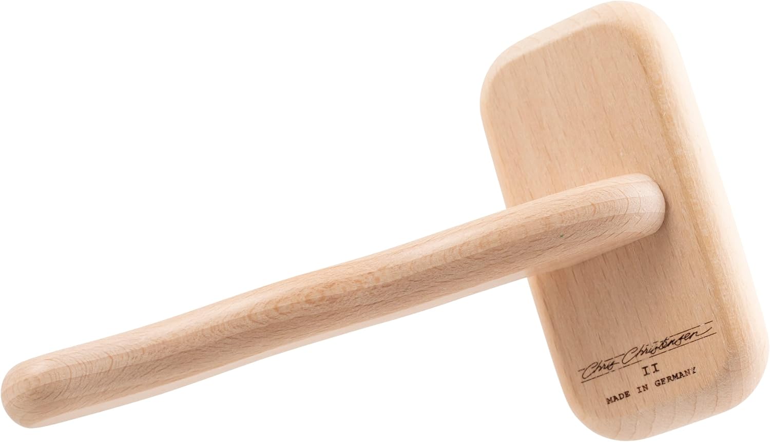 Chris Christensen Mark II Slicker Brush for Dogs, 12mm Pins, Groom Like a Pro, Handcrafted Lightweight Beechwood Ergonomic Handle, Stainless Steel Pins, A5II Small. Made in Germany.