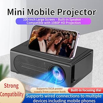 プロジェクター MINI LED pROJECTOR Amazon.com: Mini Portable LED Short Throw Projector | 1080P