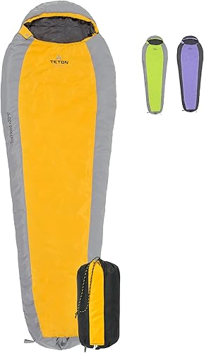 Saco de dormir TETON deportivo ultraligero  20F perfecto para senderismo acampada viajar para 3 estaciones