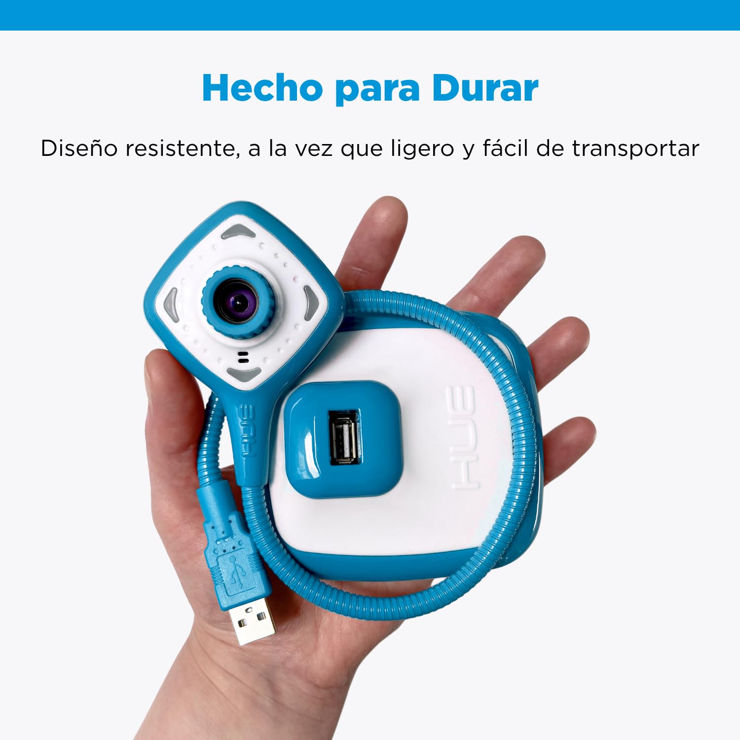 HUE HD Pro Cámara de Documentos USB Flexible Azul