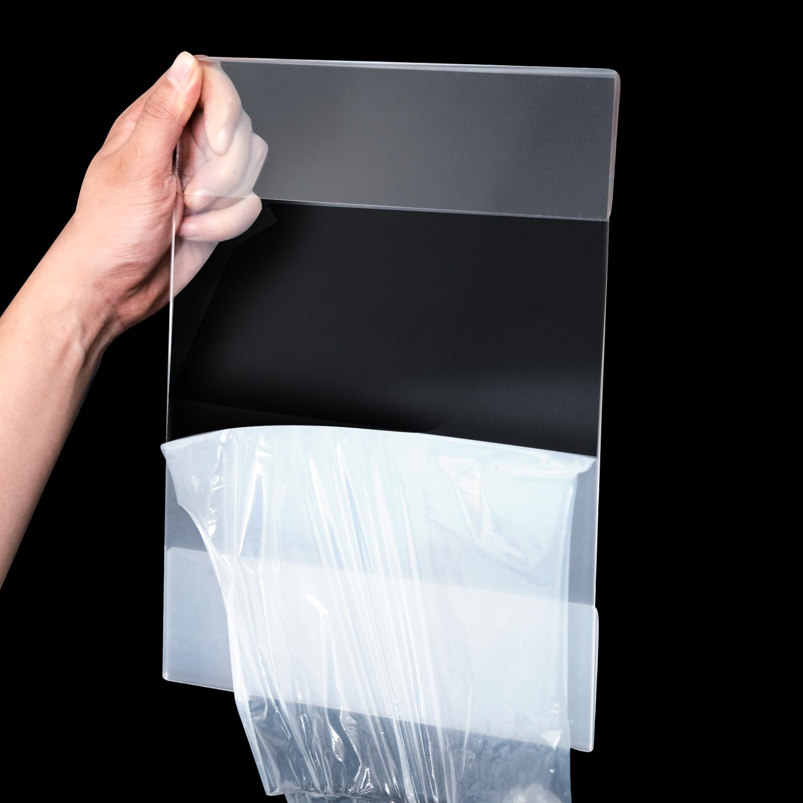 Porta cartelli da finestra in acrilico trasparente con 12 ventose, 21 x 27 cm, cornice pubblicitaria da parete per porte in vetro, perfetto per centri commerciali, uffici, case, negozi e