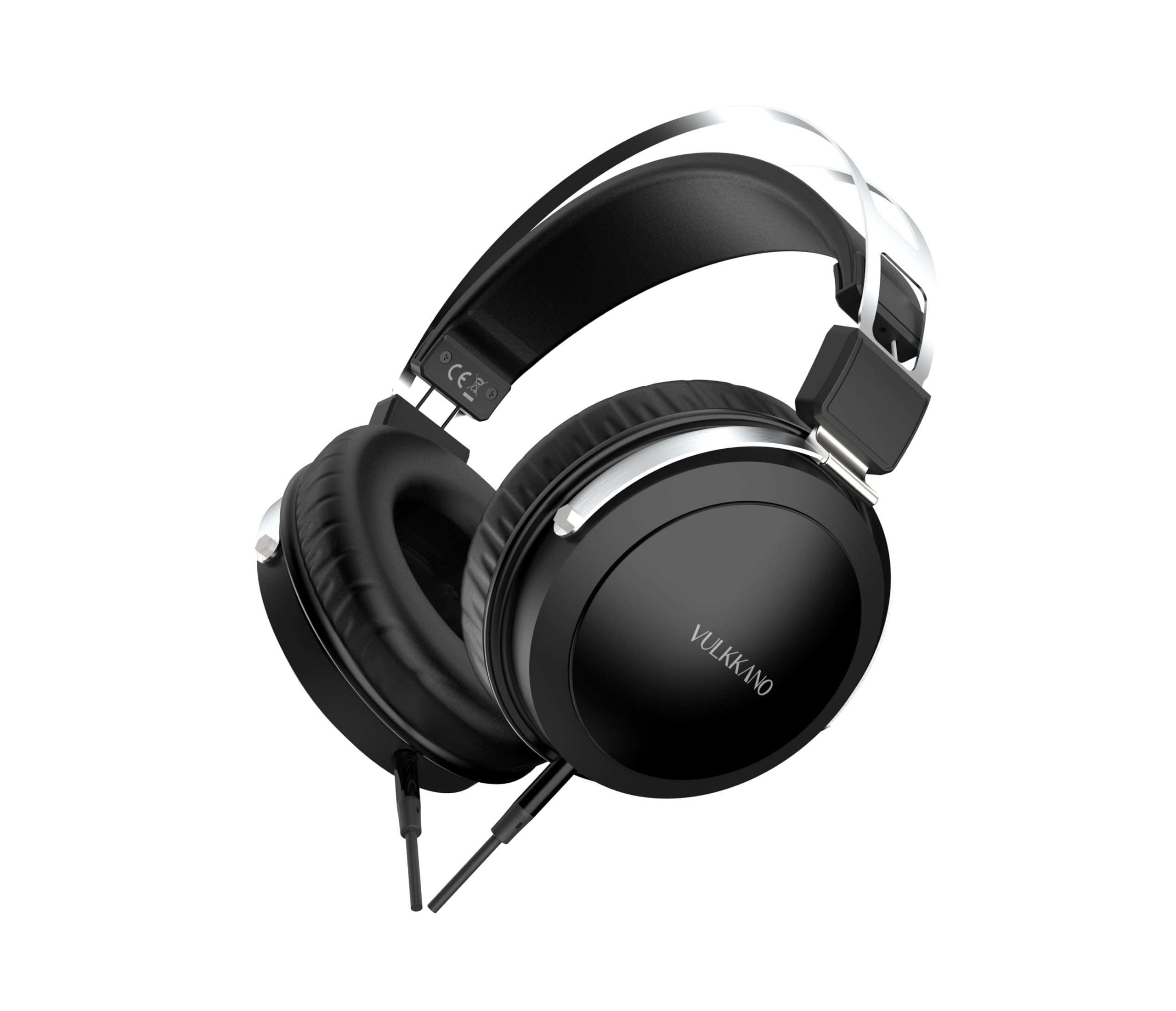 VULKKANO HC10 Turia Cuffie Over-Ear per Studio e DJ con Driver da 50 mm, Suono Neutro e Preciso, Cavo Rimovibile da 1,5 m, Impedenza di 32 Ohm, Risposta in Frequenza da 20 Hz a 20 kHz