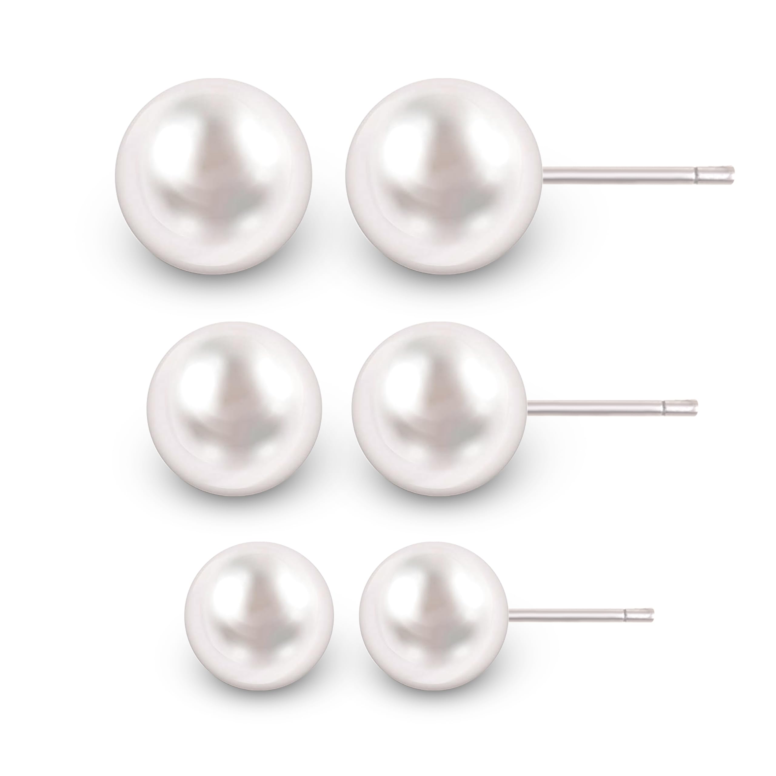sizzling Glittering Pearl Stud Earring valentine day gift valentineday gift for her gift for him gift for women gift for men love gift gifts ValentinesDay2023 for Women and Girls [VFJ1801ERG-3PAIR ] (B0B59FFHDZ) Amazon Price History, Amazon Price Tracker