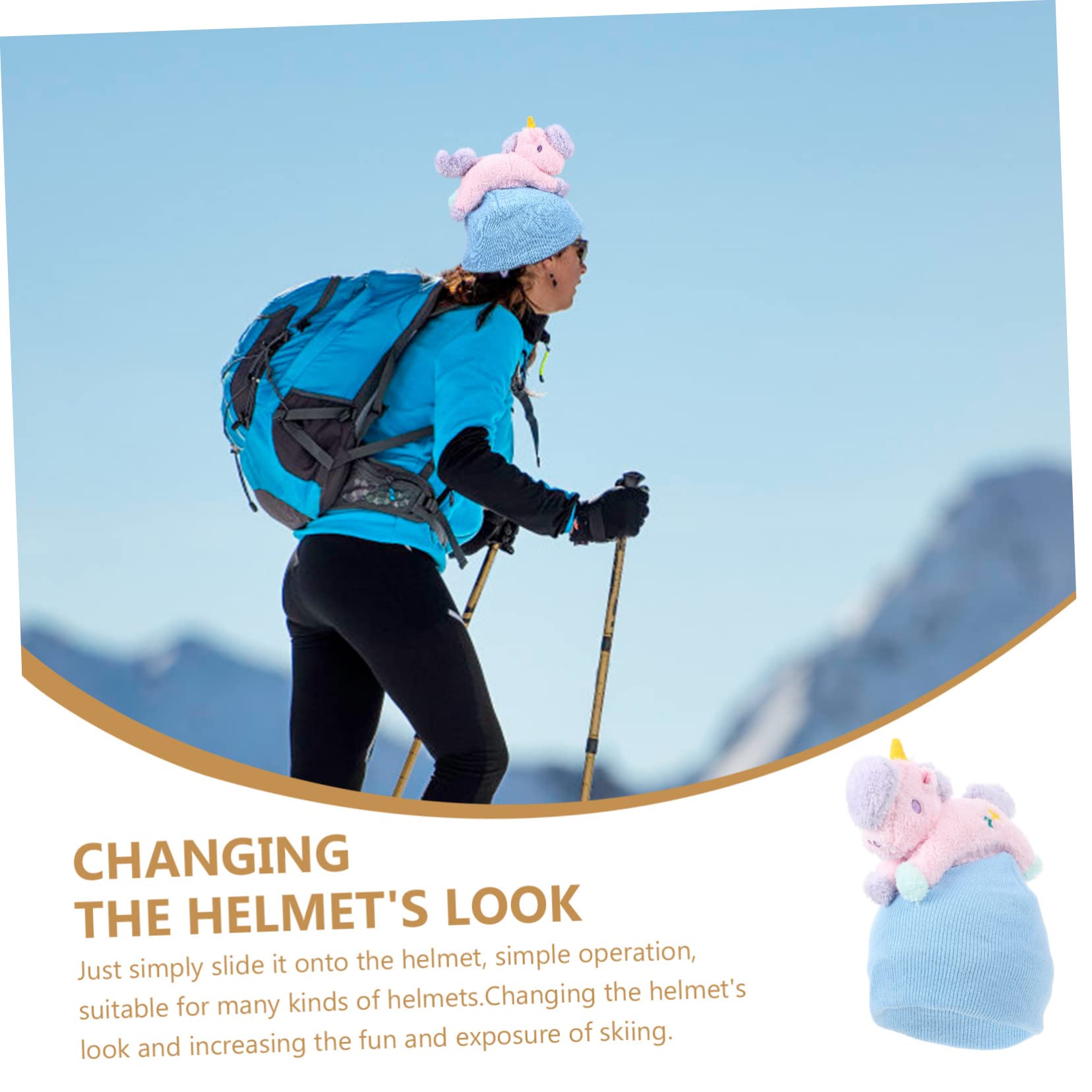 Kisangel Copricasco per Sport Invernali con Design Animato Copertura Protettiva per Casco e Facile e Indossare