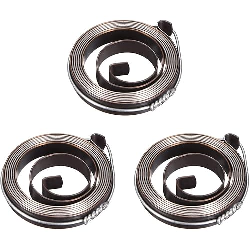 uxcell Drill Press Return Spring, Quill Spring Feed Return Coil Spring Assembly, 3.3Ft Long, 43 x 8 x 0.8mm 3PCS