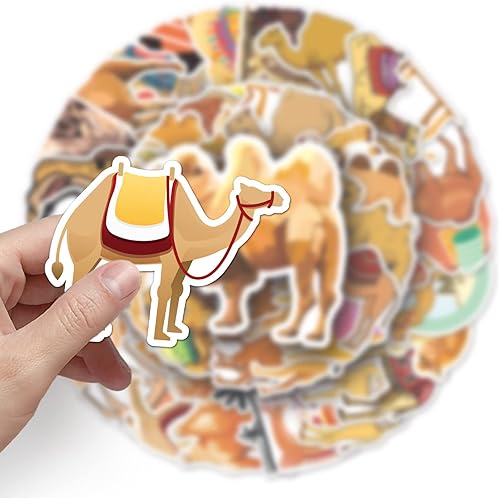 Miniatura 3 de 50 calcomanías de color camello para adolescentes niños y niñas paquete de calcomanías para laptop patineta equipaje automóvil bicicleta taza de