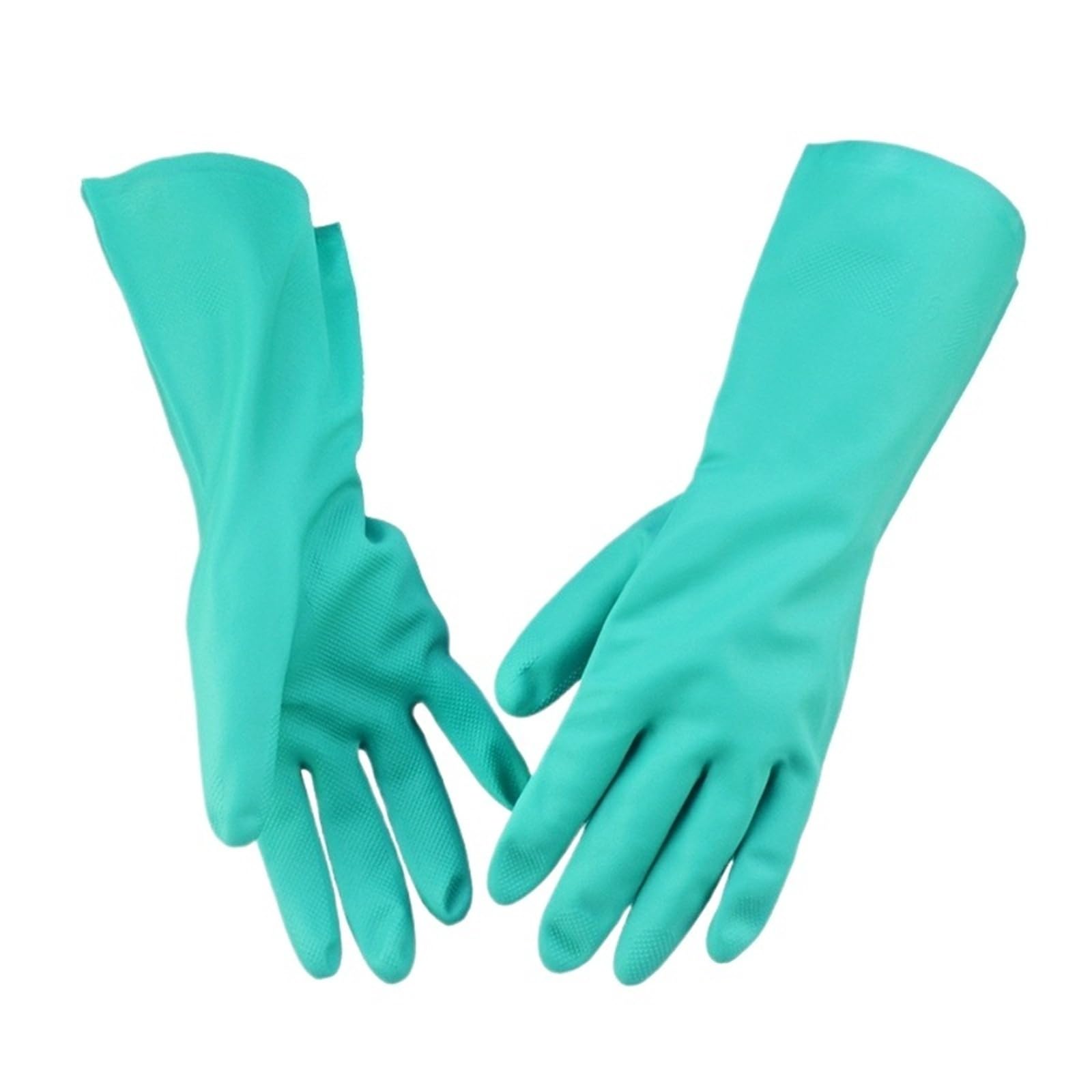 Genérico Compatible con 12 pares de guantes de nitrilo de 15 mil resistentes a productos químicos con textura de palma flocada interior impermeable(L)