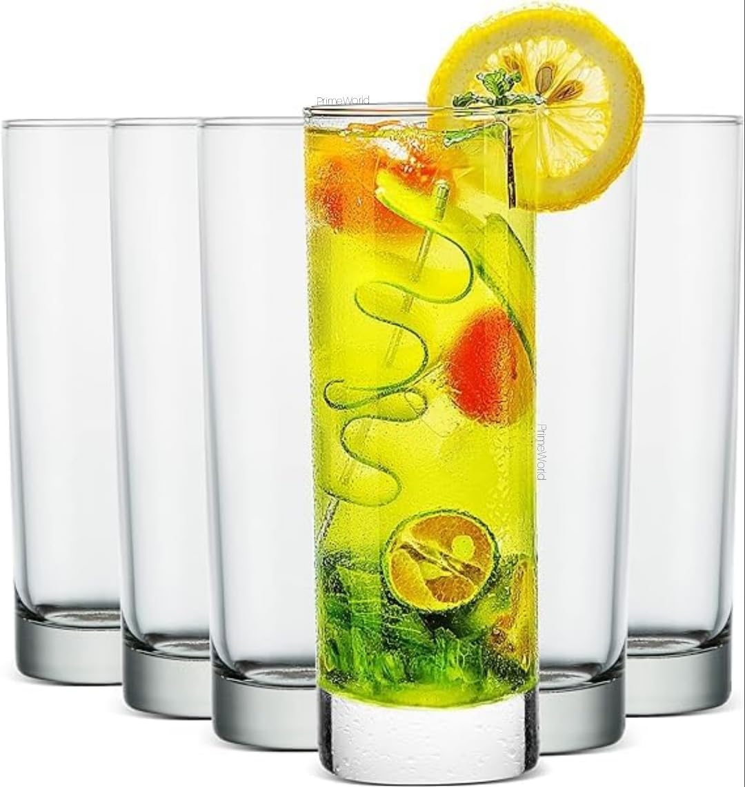 Buy PrimeWorld 300 ml Lemstra Stylish Juice Glass Set of 12 Pcs