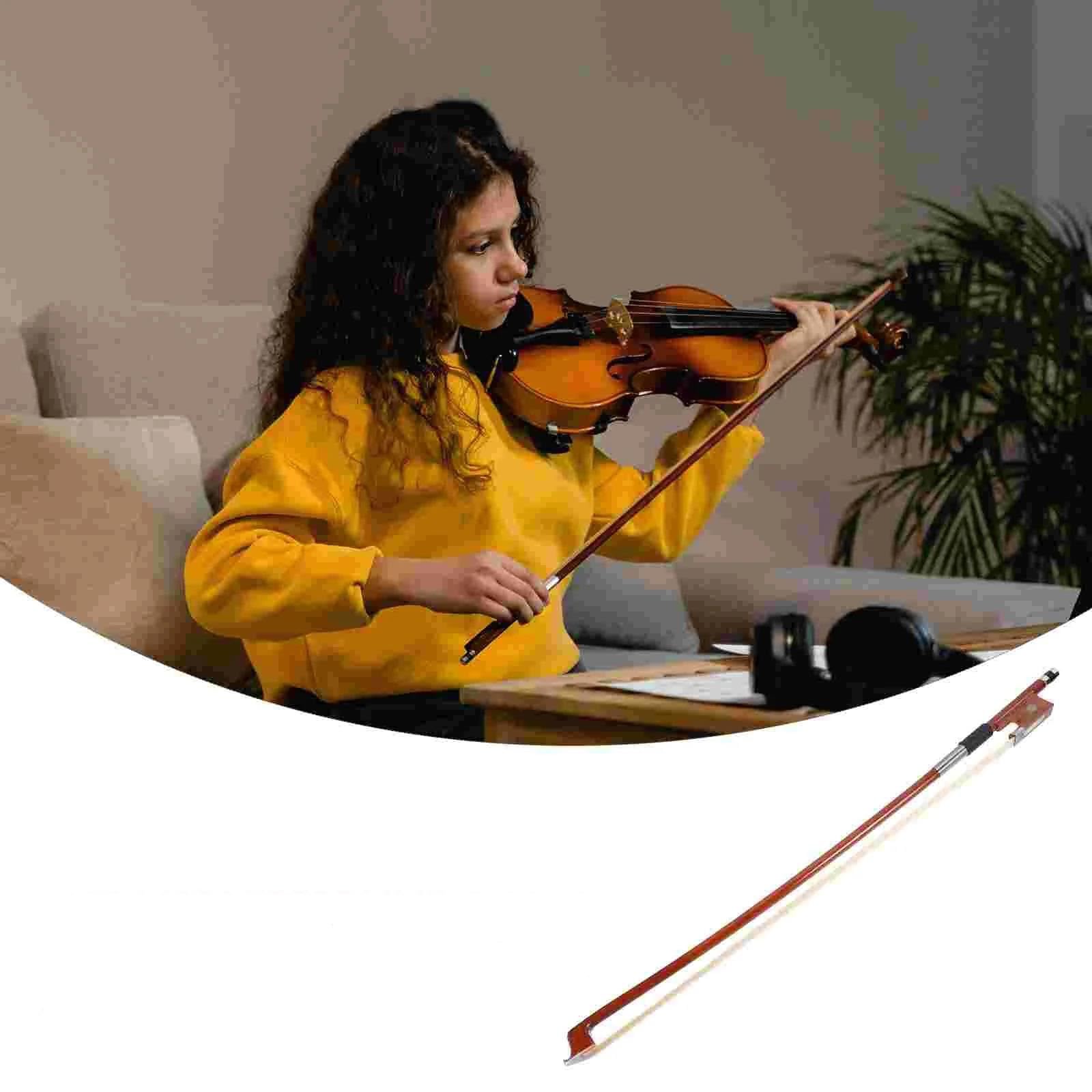 Arco Per Pratica Del Violino Arco per violino bilancia in crine di cavallo accessori per strumenti musicali classici legno di sandalo rosso